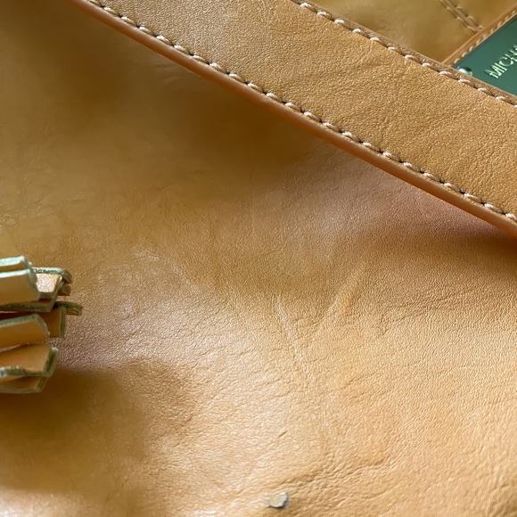 MICHAEL KORS BURNT ORANGE HOBO LEATHER BAG - Picture 2 of 7